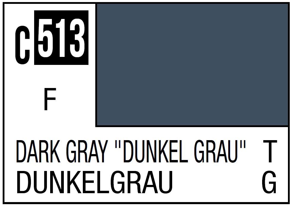 Mr Hobby Mr. Color Dark Gray "Dunkel Grau" (Flat) 10ml