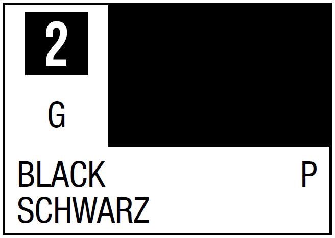 Mr Hobby Mr. Color C002 Black - (Gloss) 10ml