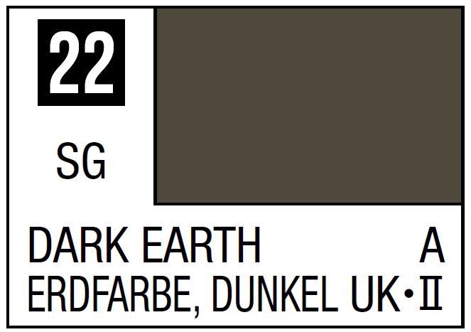 Mr Hobby Mr. Color C022 Dark Earth - (Semi Gloss) 10ml