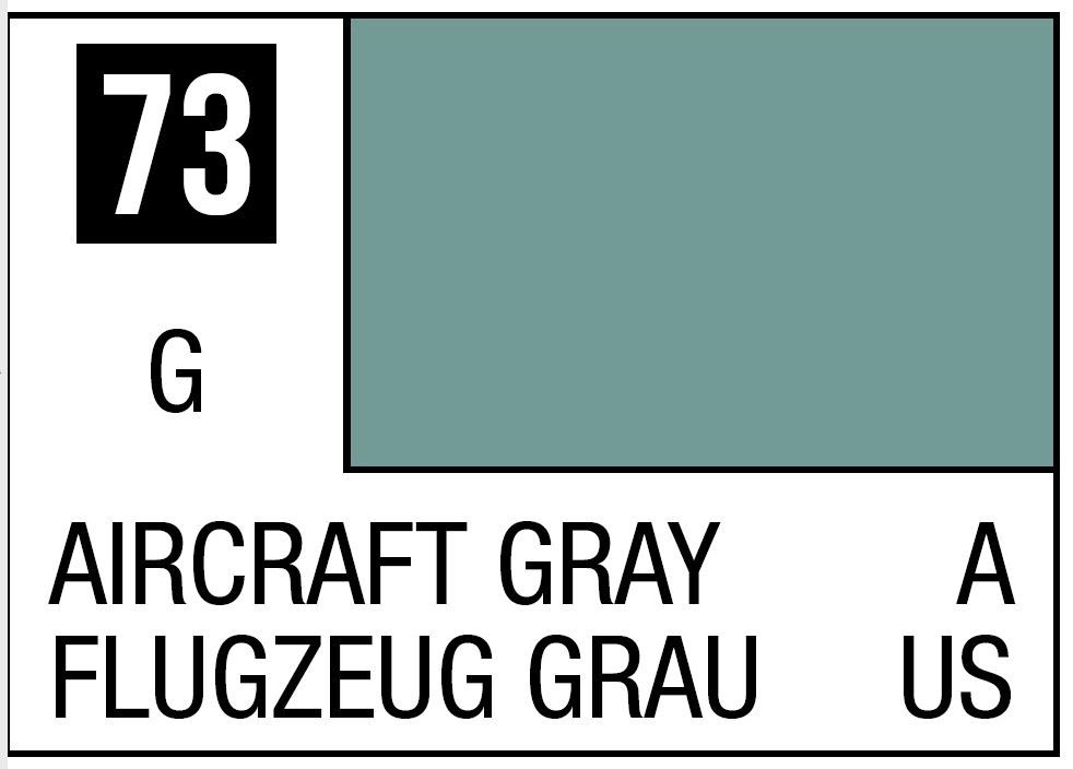 Mr Hobby Mr. Color C073 Aircraft Gray - (Gloss) 10ml
