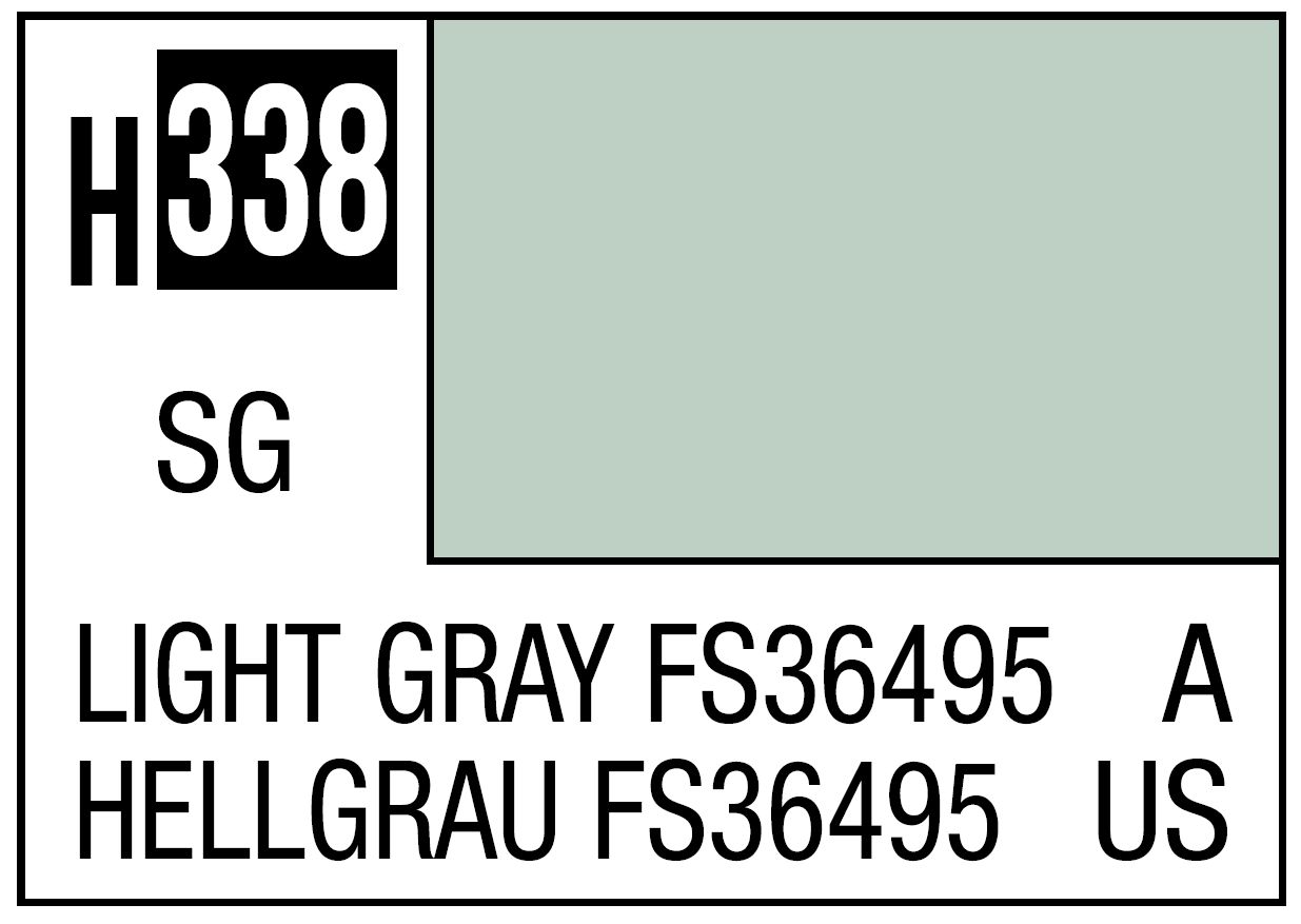 Mr Hobby Mr. Color C338 FS36495 Light Gray - (Semi Gloss) 10ml