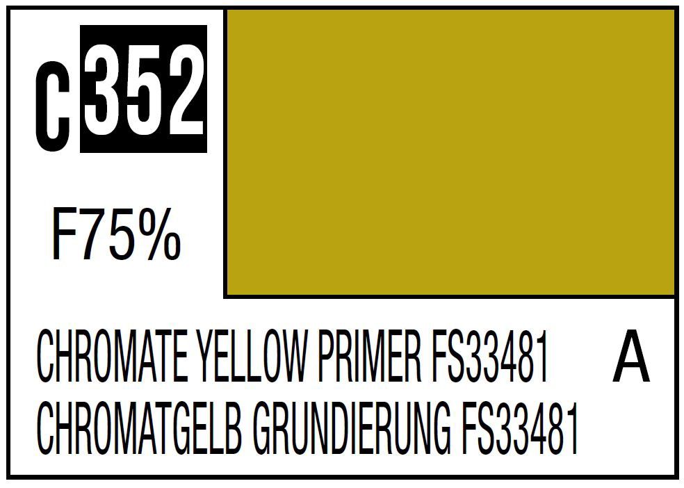 Mr Hobby Mr. Color C352 Chromate Yellow Primer FS33481 (Flat) 10ml