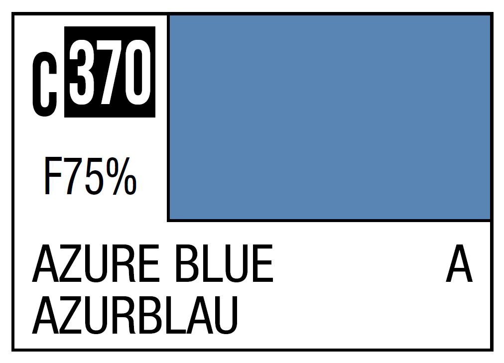 Mr Hobby Mr. Color C370 Azure Blue (Flat) 10ml