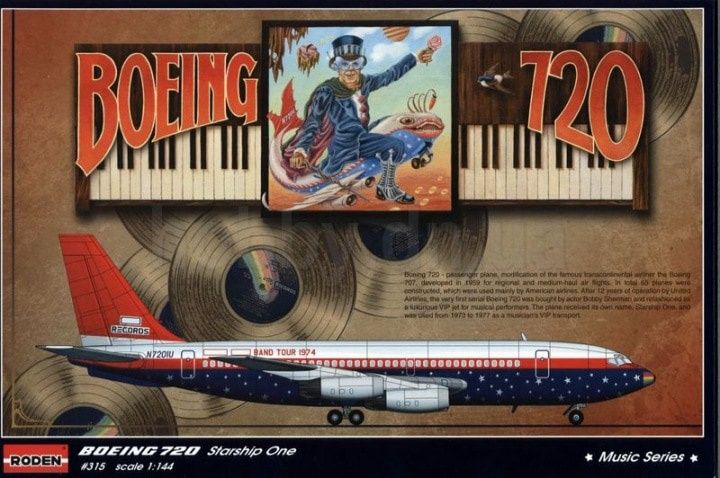 Roden 1/144 Boeing 720 Starship One Elton John Band Tour 315