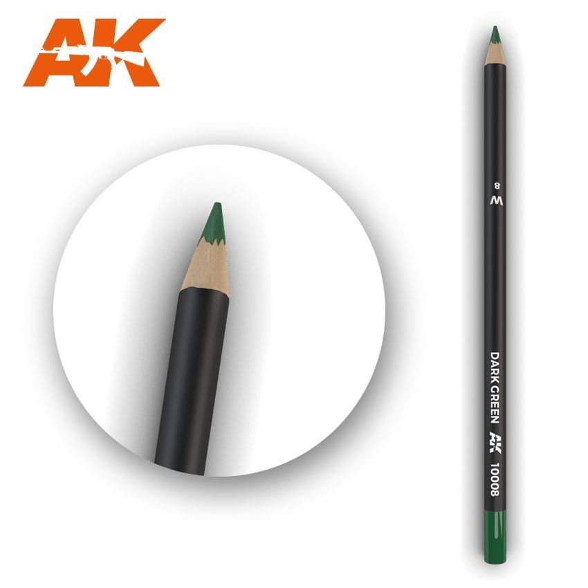 AK Interactive Weathering Pencil Dark Green 10008