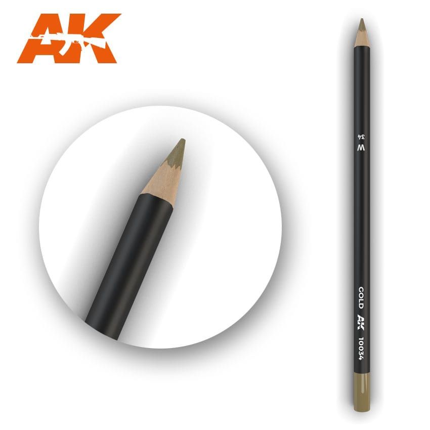 AK Interactive Weathering Pencil Gold 10034