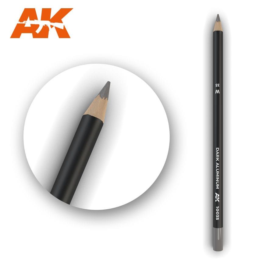 AK Interactive Weathering Pencil Dark Aluminum Nickel 10035