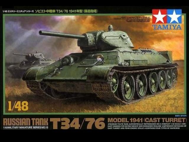 Tamiya 1/48 Russian Tank T34/76 Model 1941 (Cast Turret) 32515