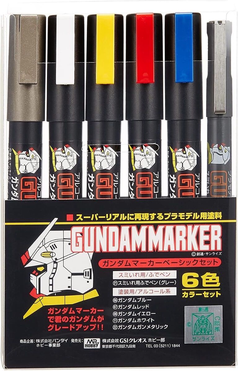 Mr Hobby Gundam Marker Set - Basic Set GMS105
