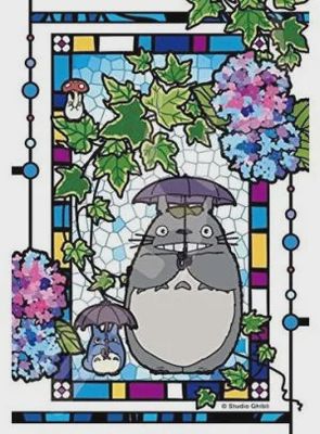 Ensky Totoro and Hydrangea "My Neighbor Totoro" Petite Artcrystal 126-pc Jigsaw Puzzle 19478