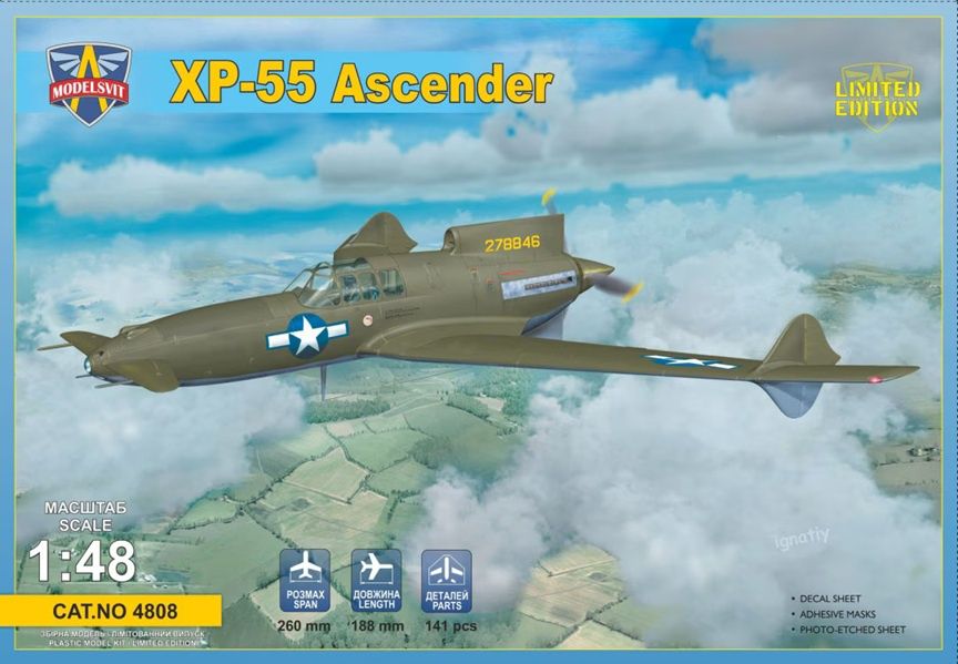 Modelsvit 1/48 XP-55 Ascender 4808