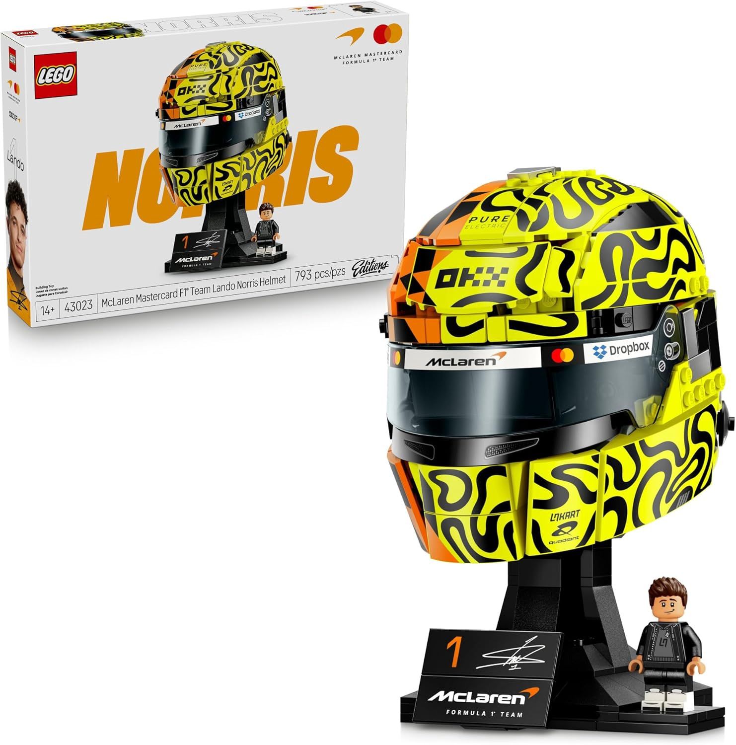 LEGO Editions Formula 1 McLaren Lando Norris Helmet 43023