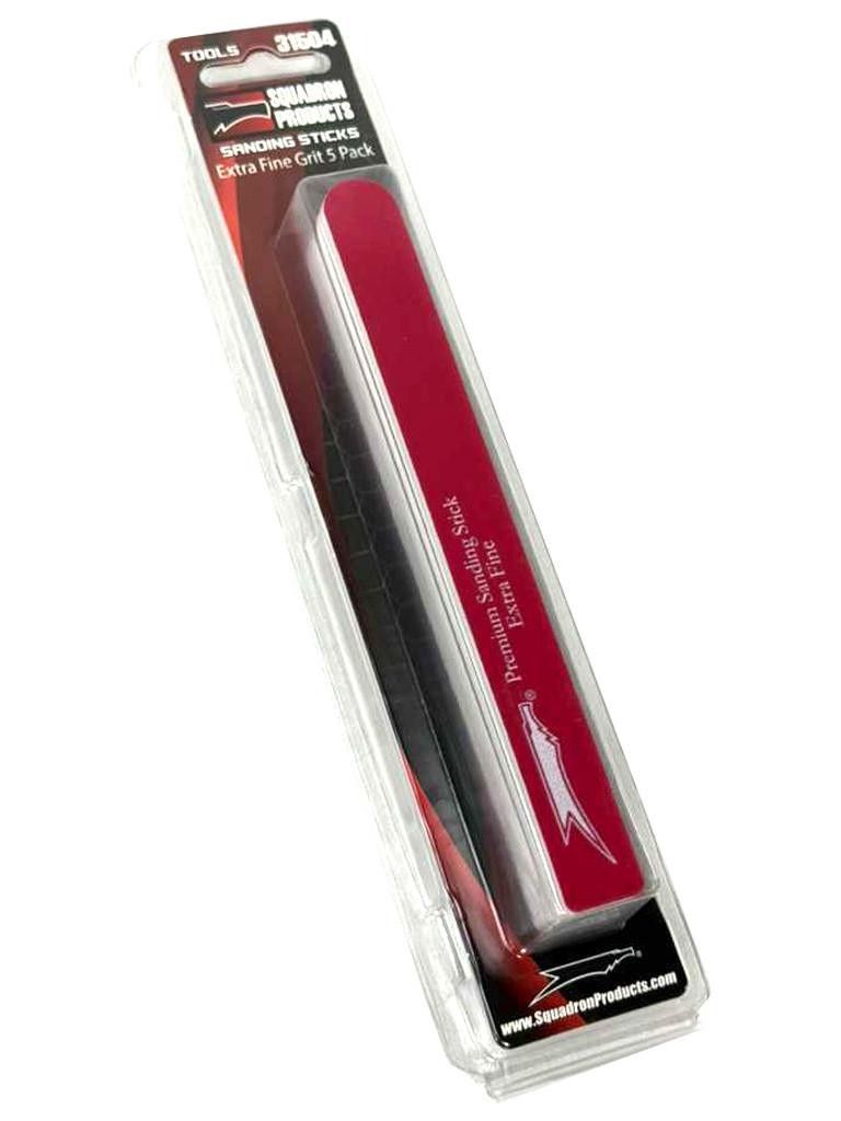 Squadron 5pk Sanding Sticks Extra Fine Grit (Red) 31504