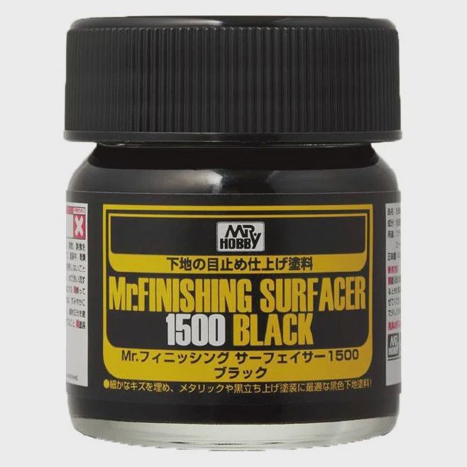 Mr Hobby Mr Finishing Surfacer 1500 Black 40ml Bottle SF288