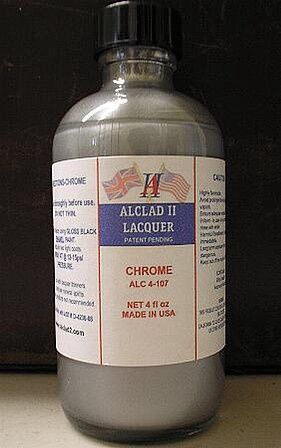 Alclad II ALC4107 Chrome for Plastic Lacquer 4oz