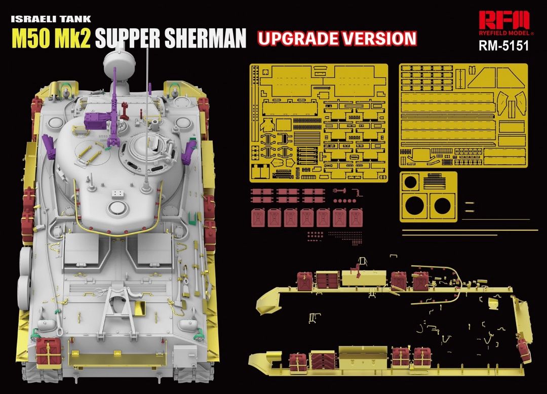 Rye Field 1/35 M50 Mk.2 Super Sherman [Upgrade Version] 5151