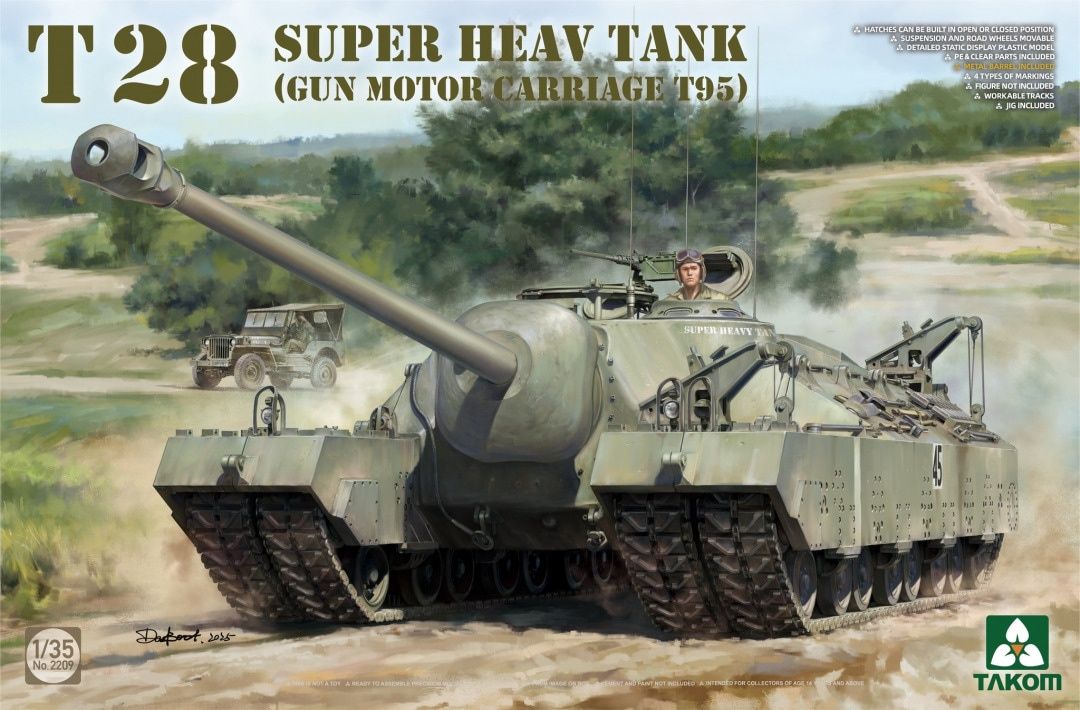 Takom 1/35 T28 Super Heavy Tank (Gun Motor Carriage T95) 2209