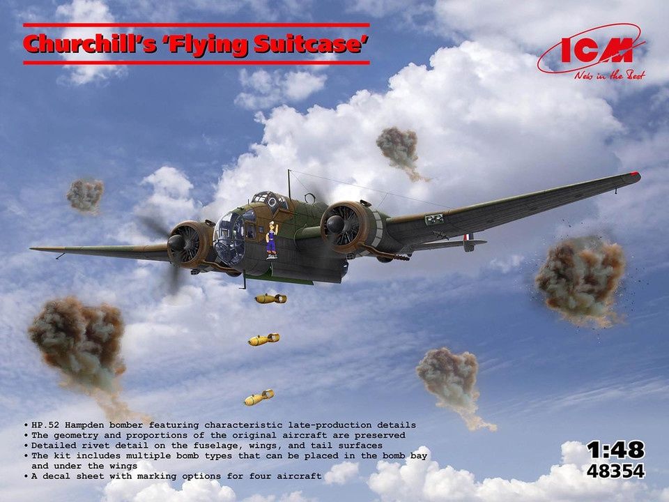 ICM 1/48 HP.52 Hampden B.Mk.I 'Churchill's Flying Suitcase' 48354