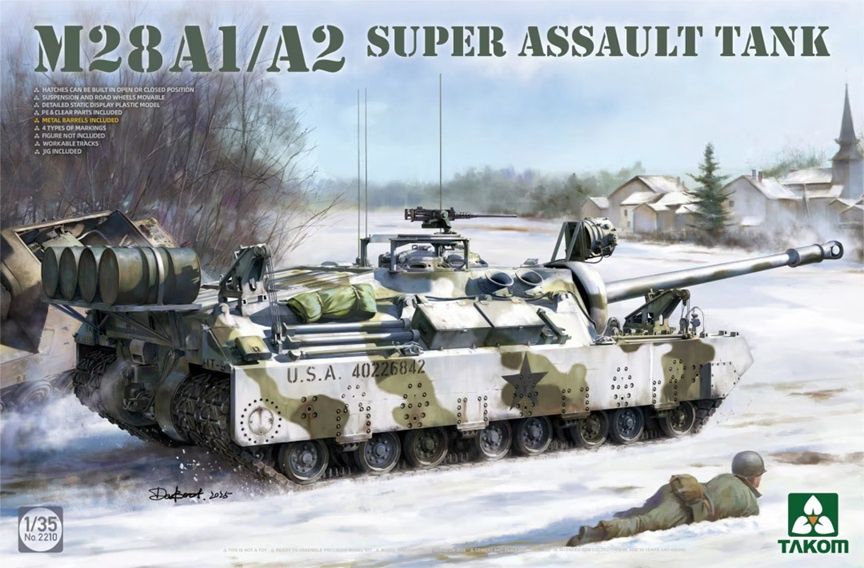 Takom 1/35 M28A1/A2 Super Assault Tank 2210