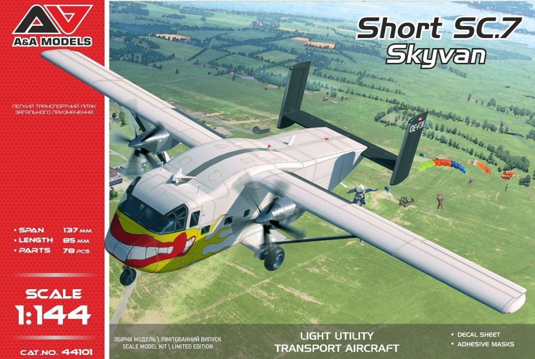 Modelsvit A&amp;A Models Short SC.7 Skyvan