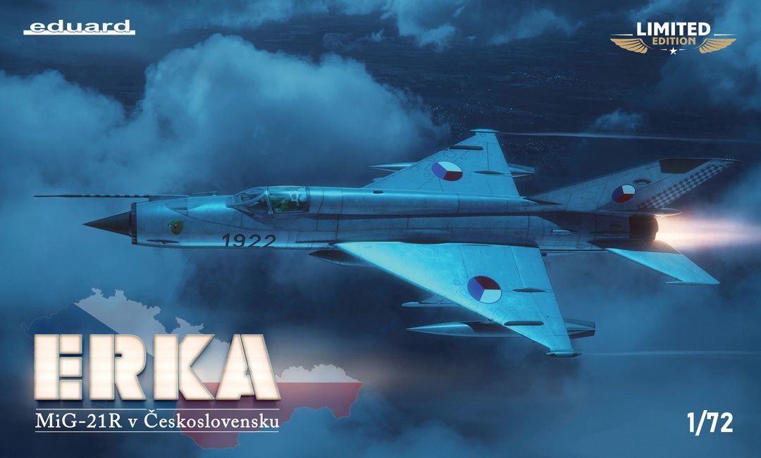 Eduard 1/72 ERKA / MiG-21R V in the Czechoslovak, Czech, and Slovak Air Forces [Limited Edition] 2156