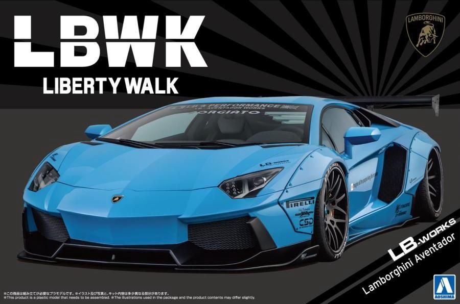 Aoshima 1/24 Liberty Walk LB-Works Lamborghini Aventador Ver. 1 202326