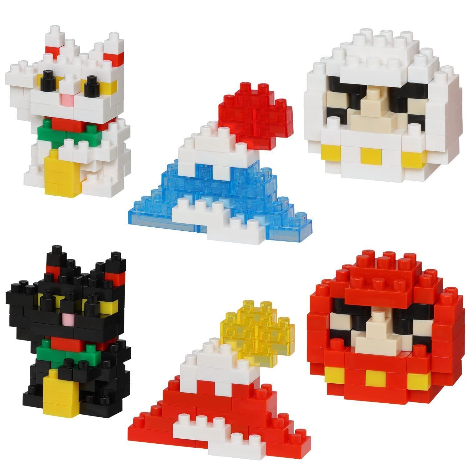 Nanoblock Mininano Series Lucky Charm &amp; Omikuji (Blind Box of 6) 22522
