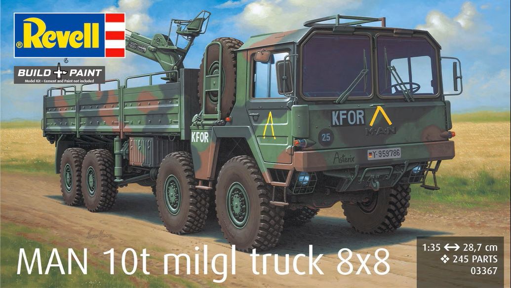 Revell Germany 1/35 MAN 10t Milgl 8x8 Truck 03367