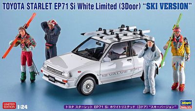 Hasegawa 1/24 Toyota Starlet EP71 Si White Limited (3door) "Ski Version" 20610