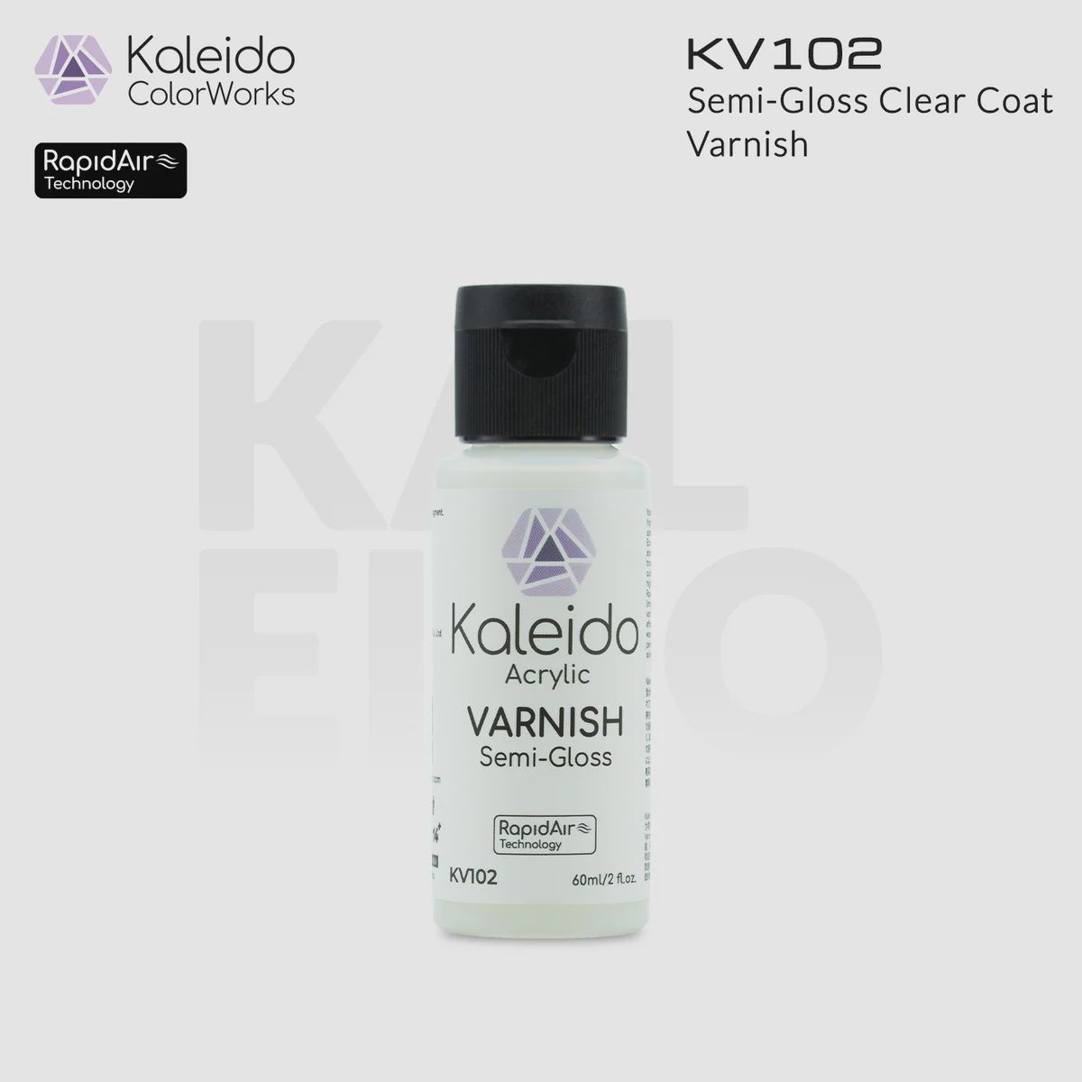 Kaleido Varnishes KV102 Clear Semi-Gloss 60ml
