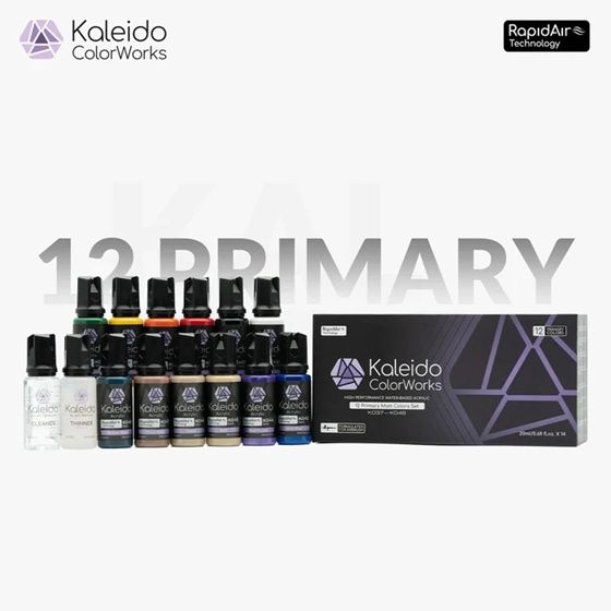 Kaleido Primary Matt Colors Set of 12