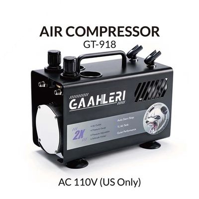 Gaahleri Dual Drive Series Airbrush Compressor GT-918