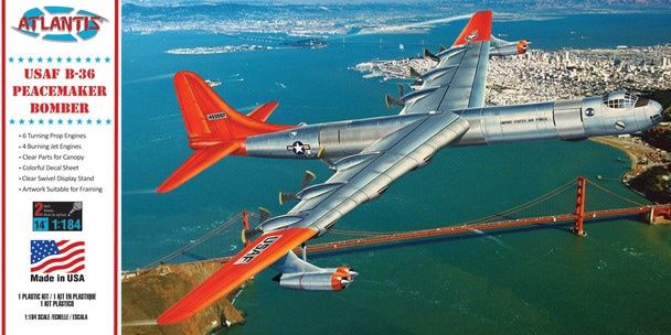 Atlantis 1/184 USAF B-36 Peacemaker Bomber 205