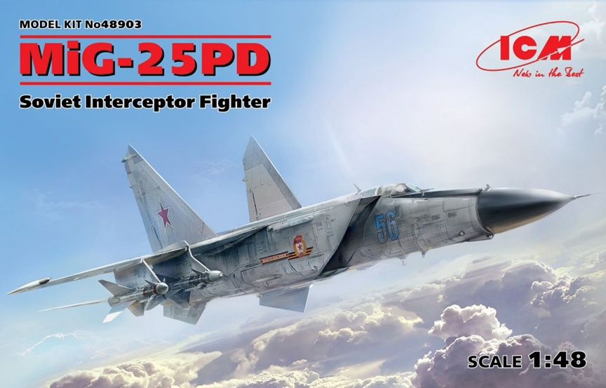 ICM 1/48 MiG-25PD Soviet Interceptor Fighter 48903