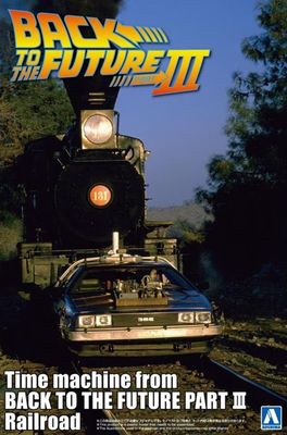 Aoshima 1/24 Time Machine from Back to the Future Part III - Railroad 066997