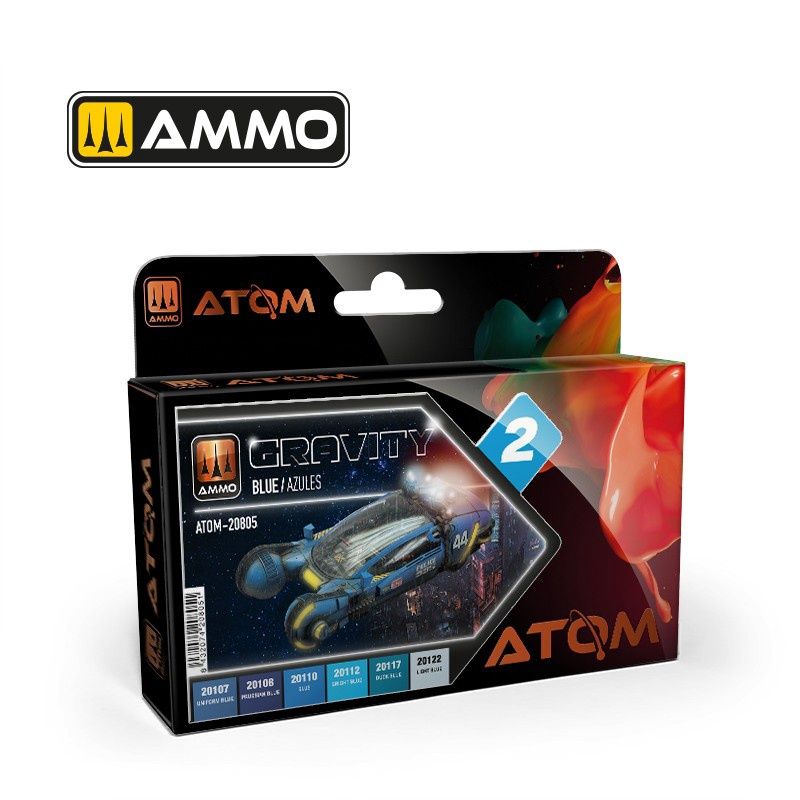 AMMO by Mig ATOM Gravity Blue Paint Set 20805