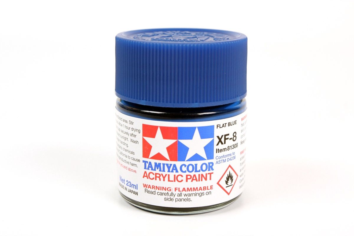 Tamiya XF-8 Flat Blue Acrylic (23ml) 81308