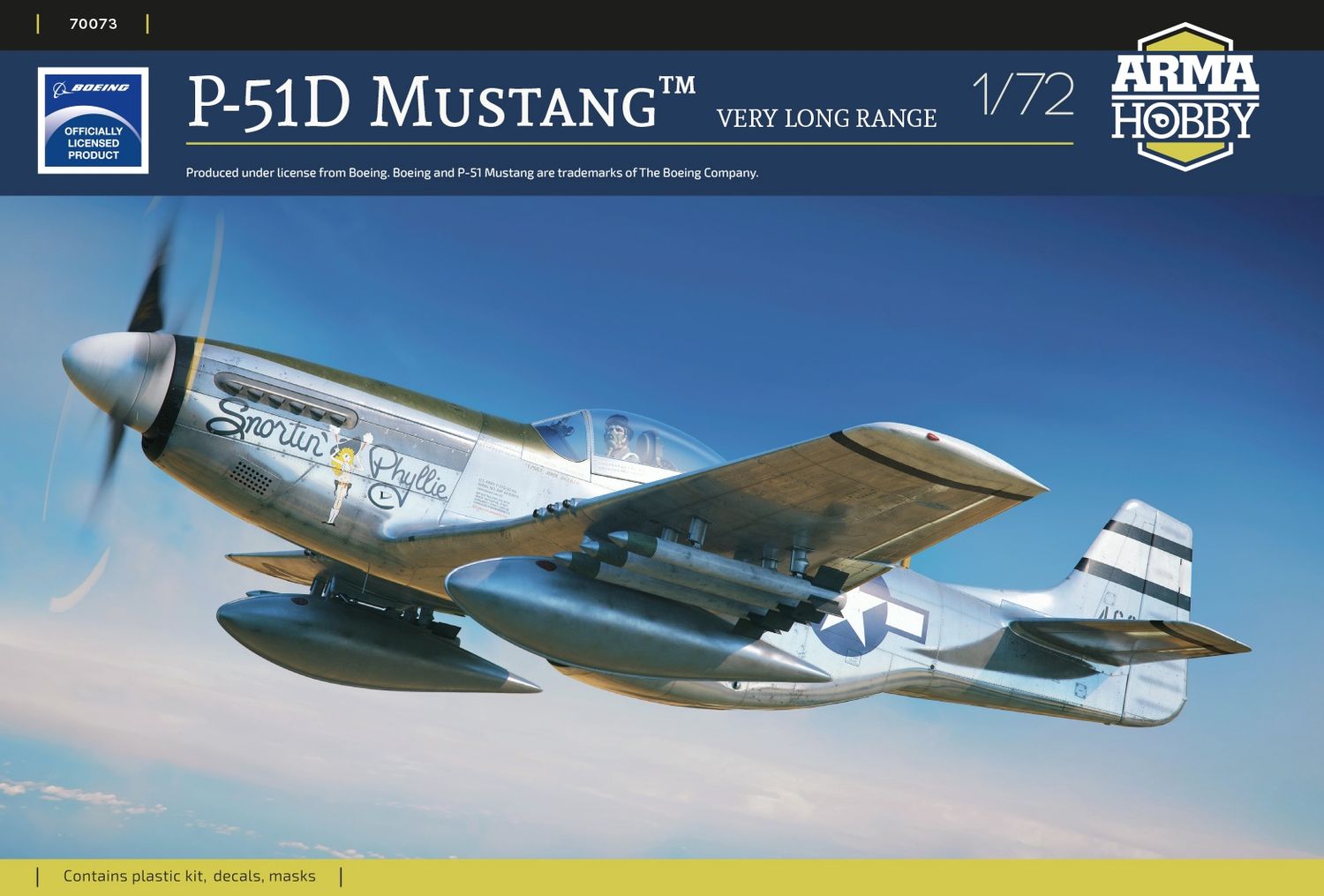 Arma Hobby 1/72 P-51D Mustang Very Long Range 70073