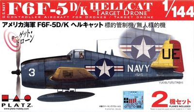 Platz 1/144 F6F-5D/K Hellcat "Target Drone" (2 planes Included) PDR-23