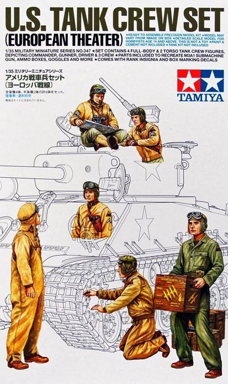 Tamiya 1/35 U.S. Tank Crew Set (European Theater) 35347