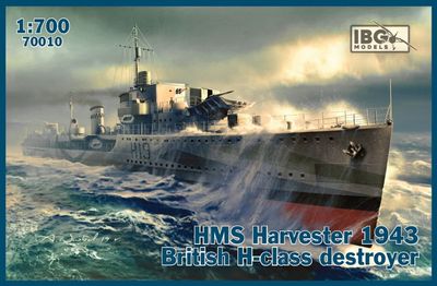 IBG 1/700 HMS Harvester 1943 British H-class Destroyer 70010