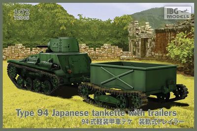 IBG 1/72 Type 94 Japanese Tankette with Trailers 72045