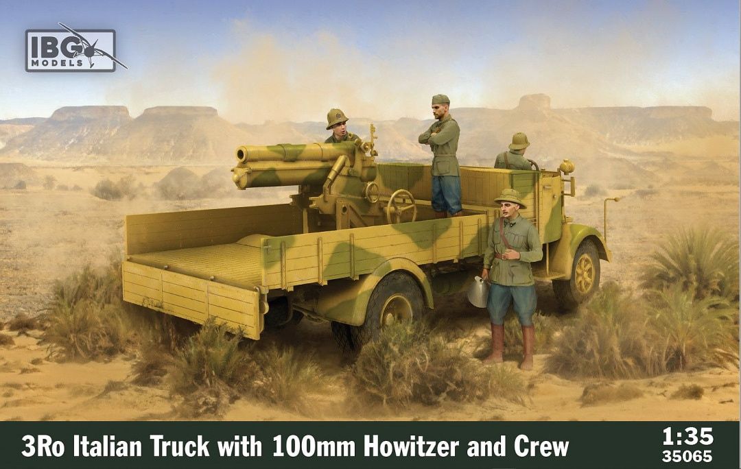 IBG 1/35 3Ro Italian Truck with 100mm Howitzer and Crew 35065