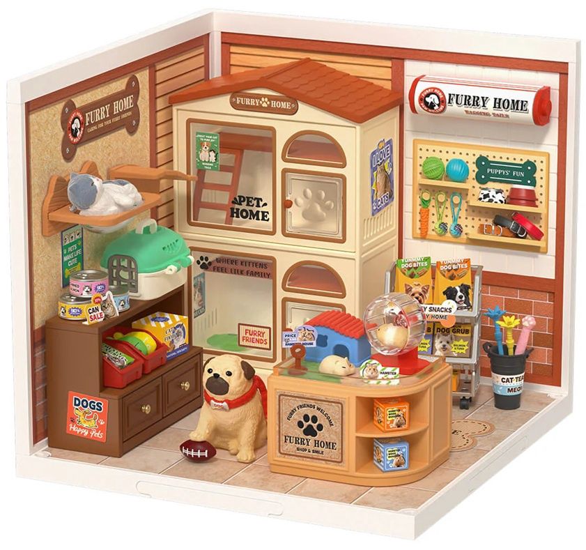 Rolife Super Creator Furry Friends' Home DW027