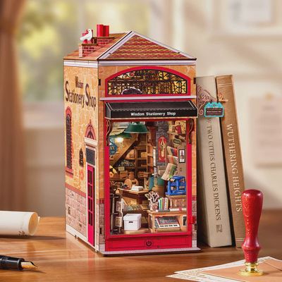Rolife Book Nook Wisdom Stationery Shop TGB19