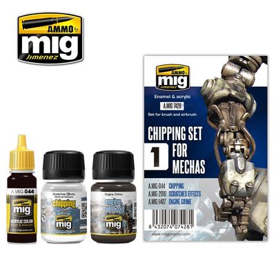 AMMO by Mig Chipping Set 1 for Mechas 7428