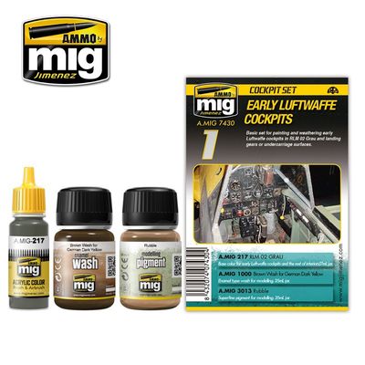 AMMO by Mig Early Luftwaffe Cockpit Weathering Set 7430