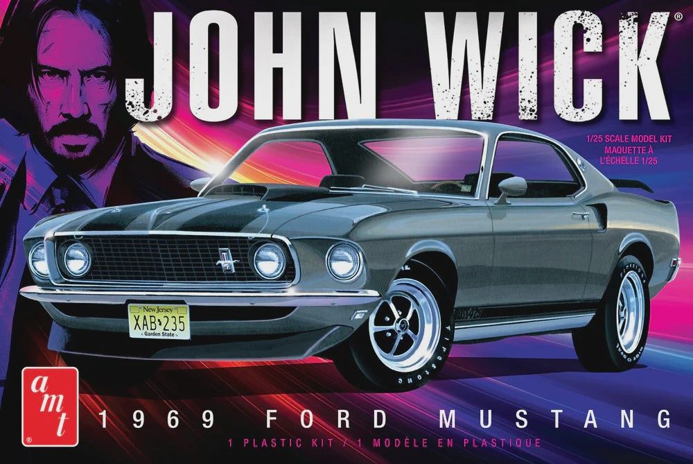 AMT 1/25 John Wick 1969 Ford Mustang 1454