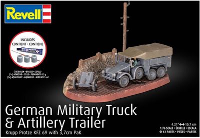 Revell 1/76 Krupp Protze Kfz. 69 with 3,7cm Pak Starter Kit 73344