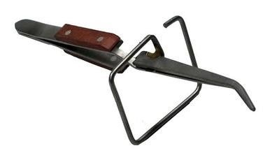 Squadron Third Hand 6" Fibergrip Tweezers Curved with Stand 10112